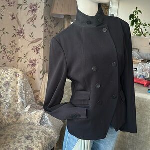 Super Cool Tailored Blazer Jacket Wool Detailed and fitted Wider shoulder Rare